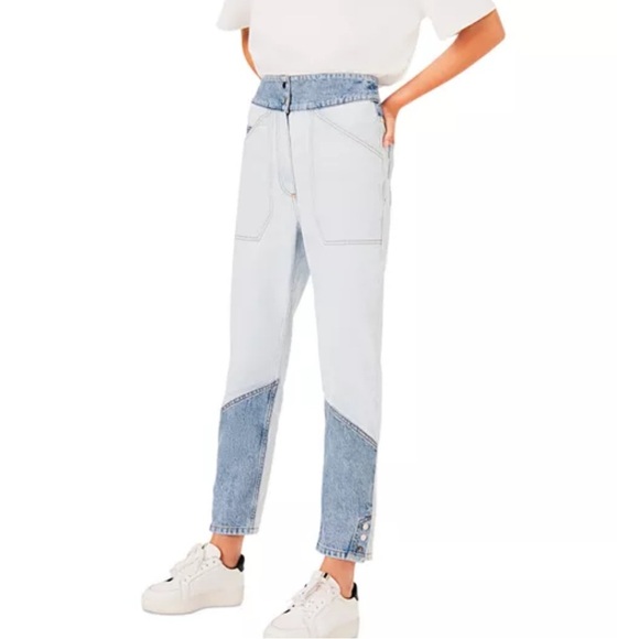Ba&sh denim Two-Tone Women Jeans size Small - Picture 1 of 7